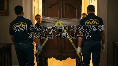 용인 운학동 용달이사, 성공적인 이삿날을 위한 필수 팁!